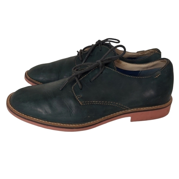 Mark Nason Navy Blue Suede Lace-up Oxford Casual Shoes Men's Size 8.5 Slip-on. - Picture 1 of 10